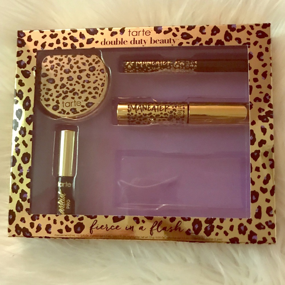 Tarte eyeliner, mascara, eyelash glue & mirror
